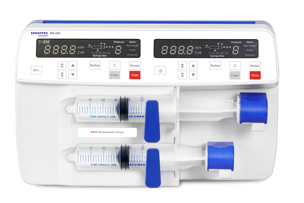 Насос шприцевой Sensitec WS-500/WS-550